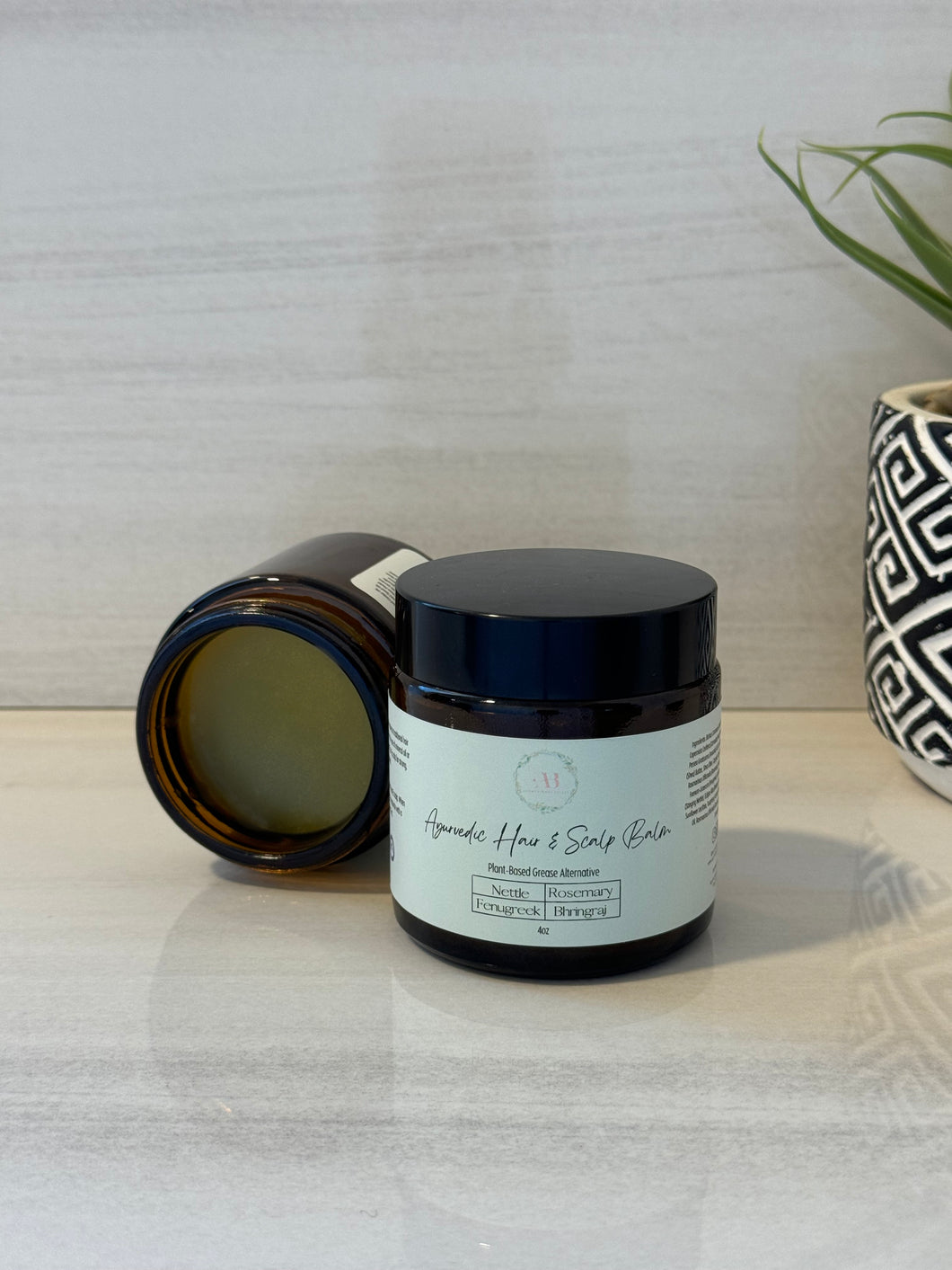 Ayurvedic Hair & Scalp Balm- Plant-Based Grease Alternative